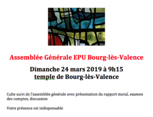AG EPU Bourg-lès-Valence - 24 mars 2019