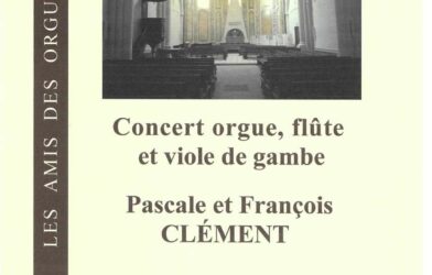 Concert Orgue, Flûte et Viole de Gambe 5 février 2023 à 17h