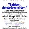 Table ronde « Judaïsme, christianisme et islam »