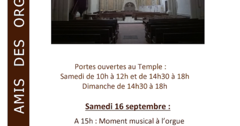 Journées du Patrimoine au Temple St Ruf