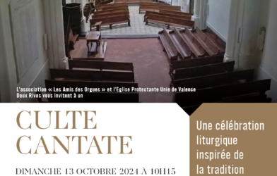 Culte cantate - Dim 13 octobre à 10h15