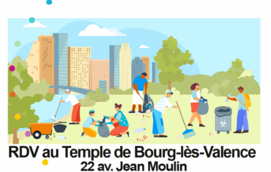 Nettoyons le quartier autour du temple de Bourg-lès-Valence Samedi 27 sept 14h